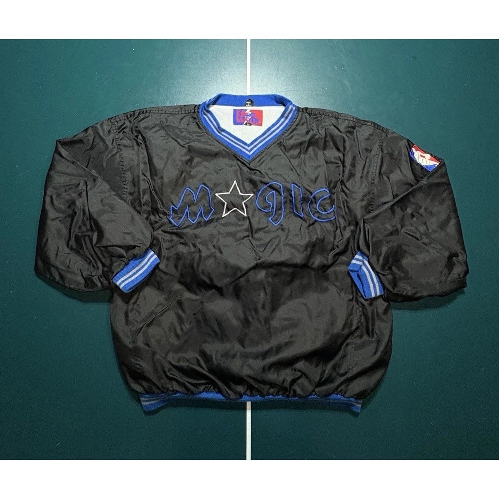 Vintage 90s Pro Player Orlando Magic NBA Pullover Windbreaker Jacket Mens Medium